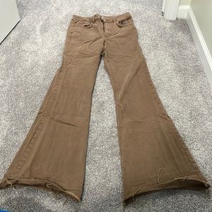 Garage Brown flare jeans